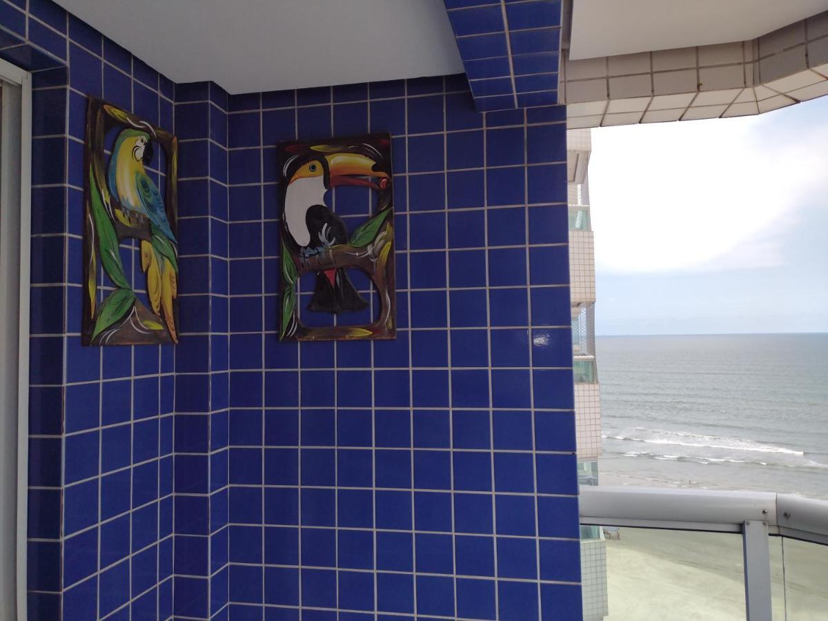 Belo Apartamento Com Vistas Para O Mar - Pe Na Areia - Churrasqueira Na Varanda Прая-Гранди Экстерьер фото